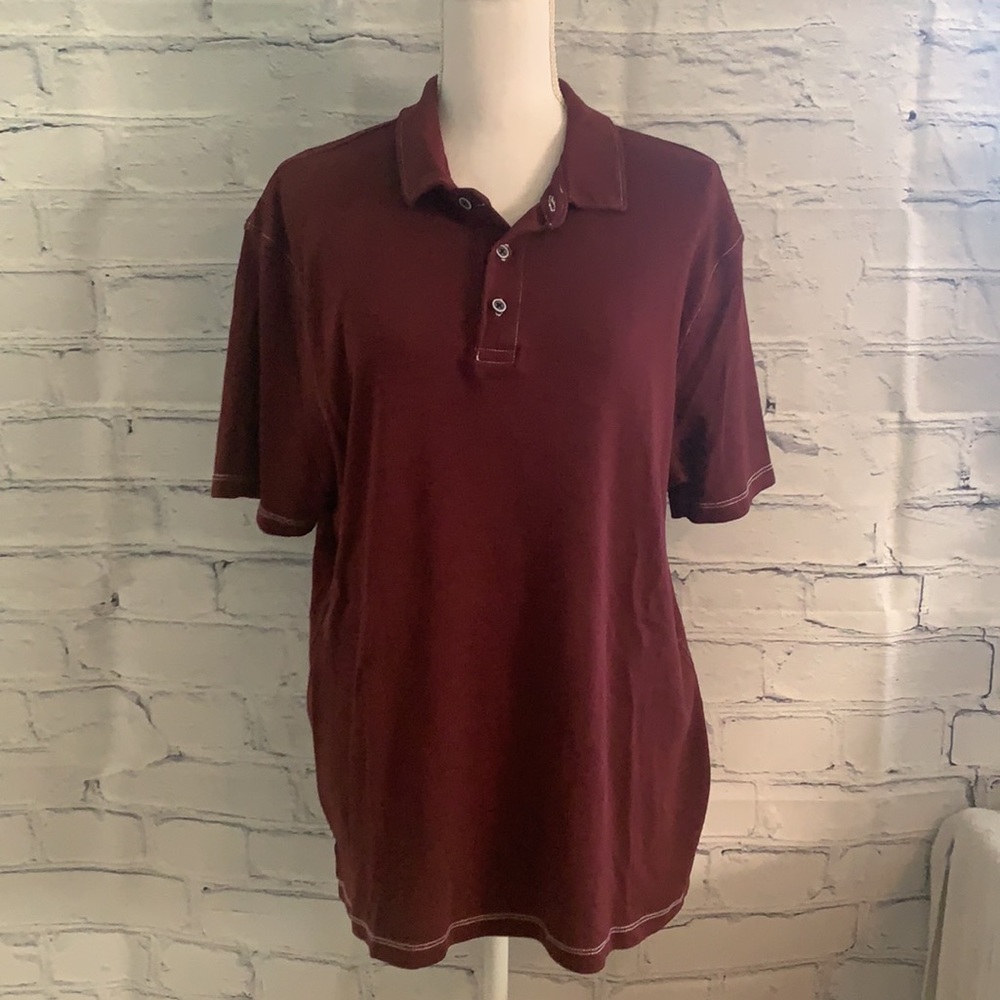 Beautiful Wallin & Bros maroon Polo Shirt, Size XL